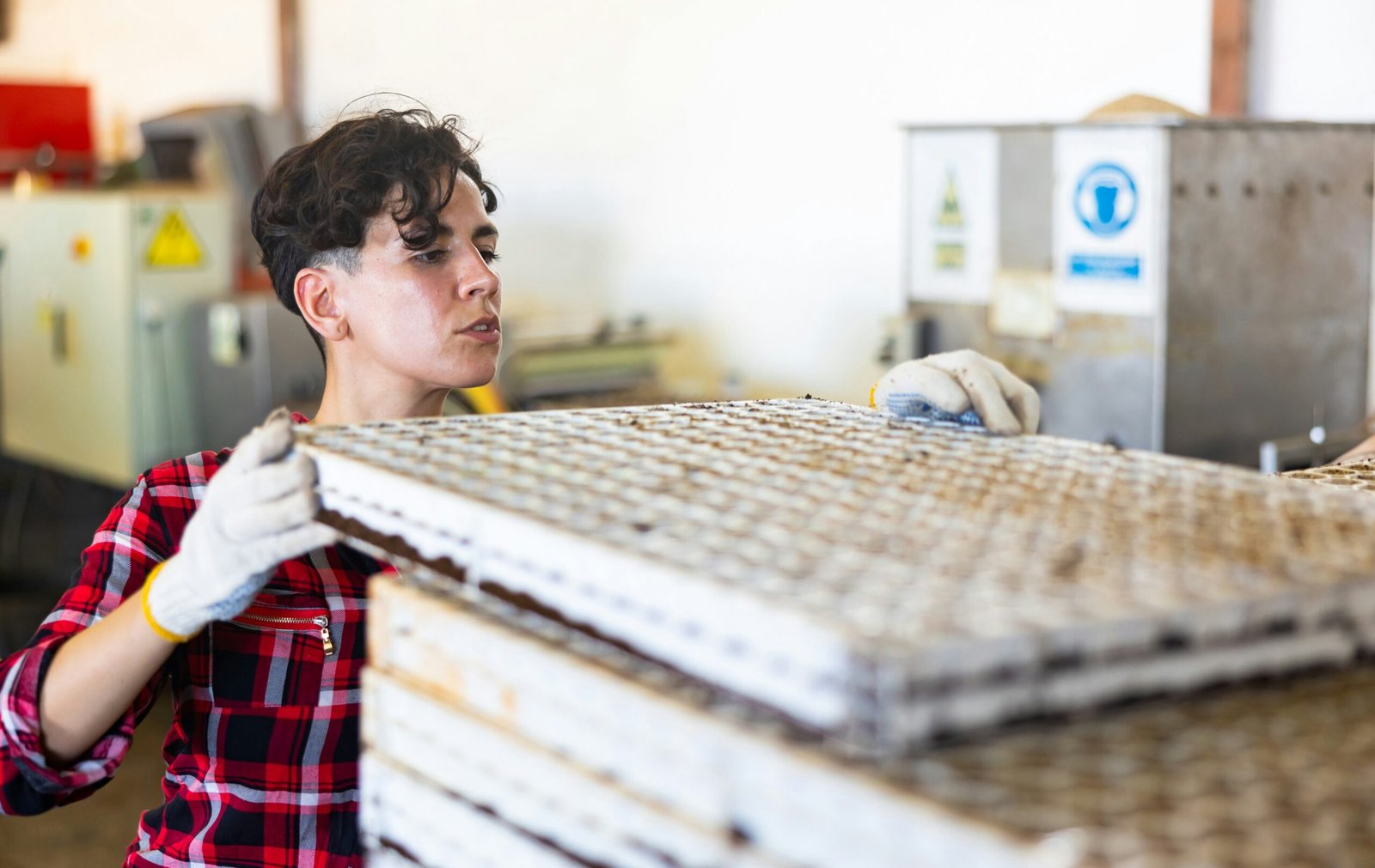 Workshop inspection of mattress layers during supplier evaluation